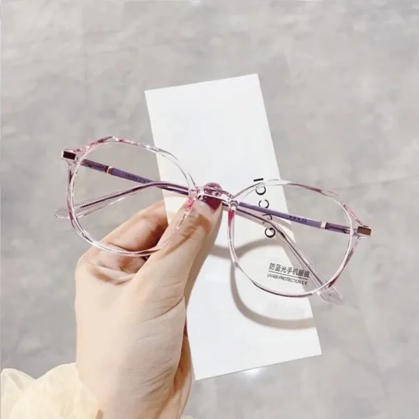 lunettes roses transparents