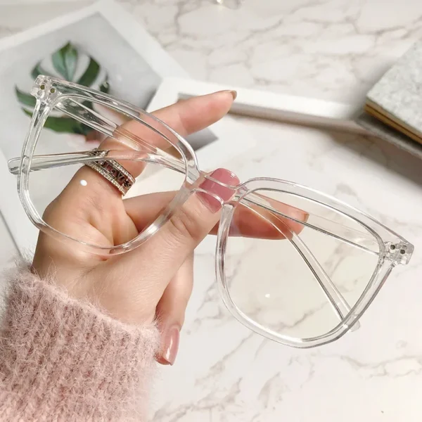 lunettes de lecture transparentes roses