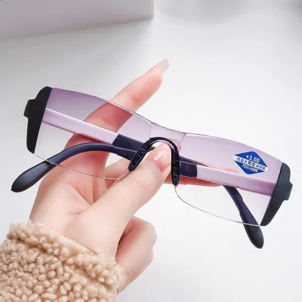 lunettes violettes modernes élégantes