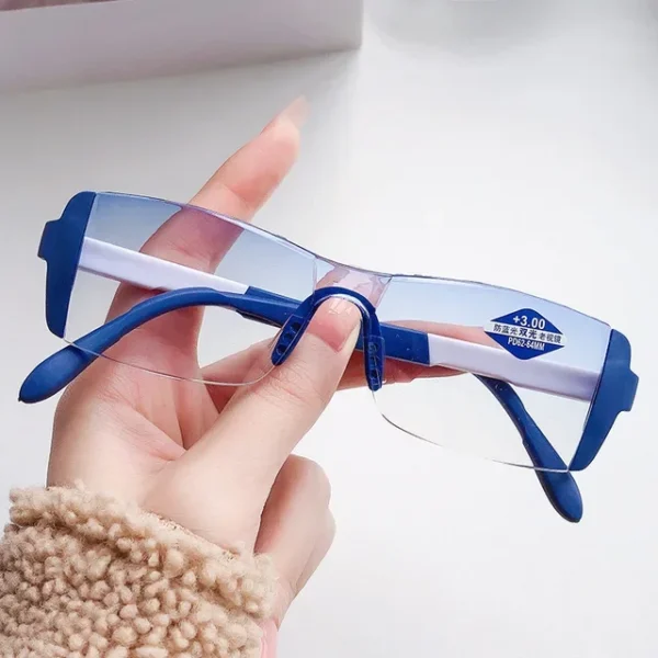 lunettes bleues design